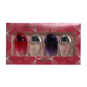 ADRIENNE VITTADINI 4 * 0.5 EAU DE PARFUM SPRAY SET FOR WOMEN: GLAMOUR CHARMING + ADRIENNE VITTADINI + GLAMOUR PASSIONATE + GLAMOUR