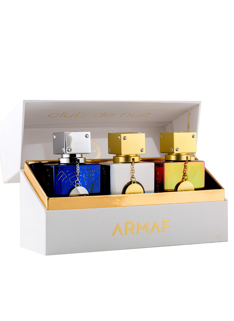 ARMAF CLUB DE NUIT 3 * 1 OZ PARFUM SPRAY SET: ICONIC + IMPERIALE + UNTOLD