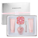 BCBG MAX AZRIA 4 PCS SET FOR WOMEN: 3.4 EAU DE PARFUM SPRAY + 3.4 BODY LOTION + 0.34 EAU DE PARFUM ROLLERBALL + 3.4 SHOWER GEL