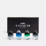 COACH 4 * 4.5 ML MINI SET FOR MEN: COACH NEW YORK EAU DE TOILETTE + COACH BLUE EAU DE TOILETTE + COACH GREEN EAU DE TOILETTE + COACH FOR MEN EAU DE PARFUM