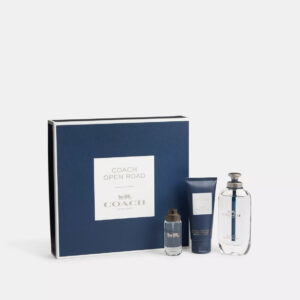 COACH OPEN ROAD 3 PCS SET FOR MEN: 3.3 EAU DE TOILETTE SPRAY + 0.5 EAU DE TOILETTE SPRAY + 3.3 SHOWER GEL.