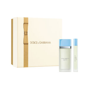 DOLCE & GABBANA LIGHT BLUE 2 PCS SET FOR WOMEN: 3.38 EAU DE TOILETTE SPRAY + 0.33 EAU DE TOILETTE SPRAY