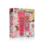 ED HARDY 2 PCS SET FOR WOMEN: 3.4 EAU DE PARFUM SPRAY + 6.8 BODY LOTION