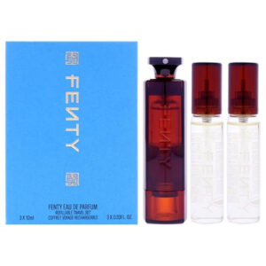 FENTY 3 PCS SET FOR WOMEN: 3 * 0.33 EAU DE PARFUM SPRAY REFILLABLE