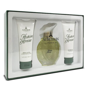 HISTOIRE D'AMOUR 3 PCS SET FOR WOMEN: 3.4 EAU DE TOILETTE SPRAY + 3.4 BODY LOTION + 3.4 SHOWER GEL