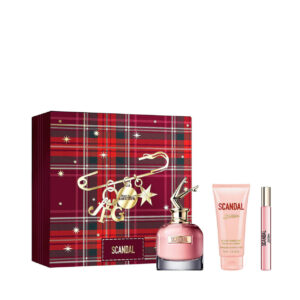 JEAN PAUL GAULTIER SCANDAL 3 PCS SET FOR WOMEN: 2.7 EAU DE PARFUM SPRAY + 0.34 EAU DE PARFUM SPRAY + 2.5 BODY LOTION