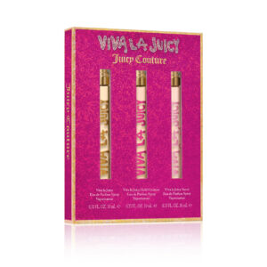 JUICY COUTURE 3 * 0.33 EAU DE PARFUM SPRAY SET FOR WOMEN: VIVA LA JUICY + VIVA LA JUICY GOLD COUTURE + VIVA LA JUICY SUCRE
