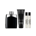 MONT BLANC LEGEND 4 PCS SET FOR MEN: 3.3 EAU DE TOILETTE SPRAY + 2 * 0.25 EAU DE TOILETTE SPRAY + 3.3 ALL OVER SHOWER GEL