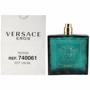 VERSACE EROS TESTER 3.4 OZ EAU DE TOILETTE SPRAY FOR MEN.
